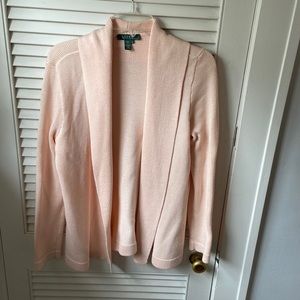 Woman’s Lauren Ralph Lauren pink cardigan Medium